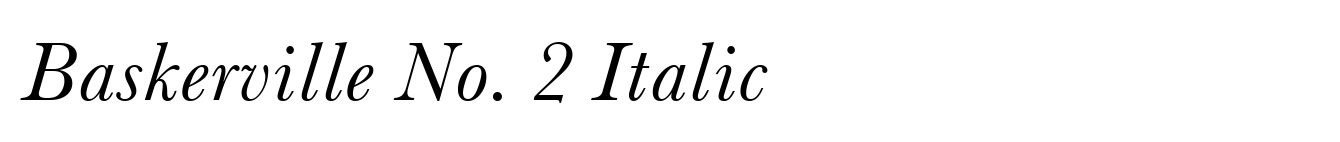 Baskerville No. 2 Italic
